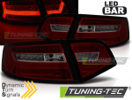 LED Lightbar Design Rückleuchten für Audi A6 4F (C6) Facelift 08-11 Limousine rot/rauch